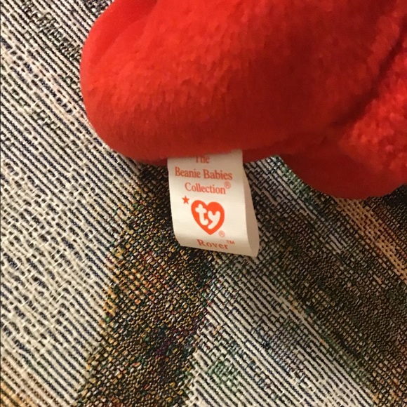 TY beanie babies Red Dog 🐕 Rover dob 5/30/96 2 for sale - Picture 5 of 7
